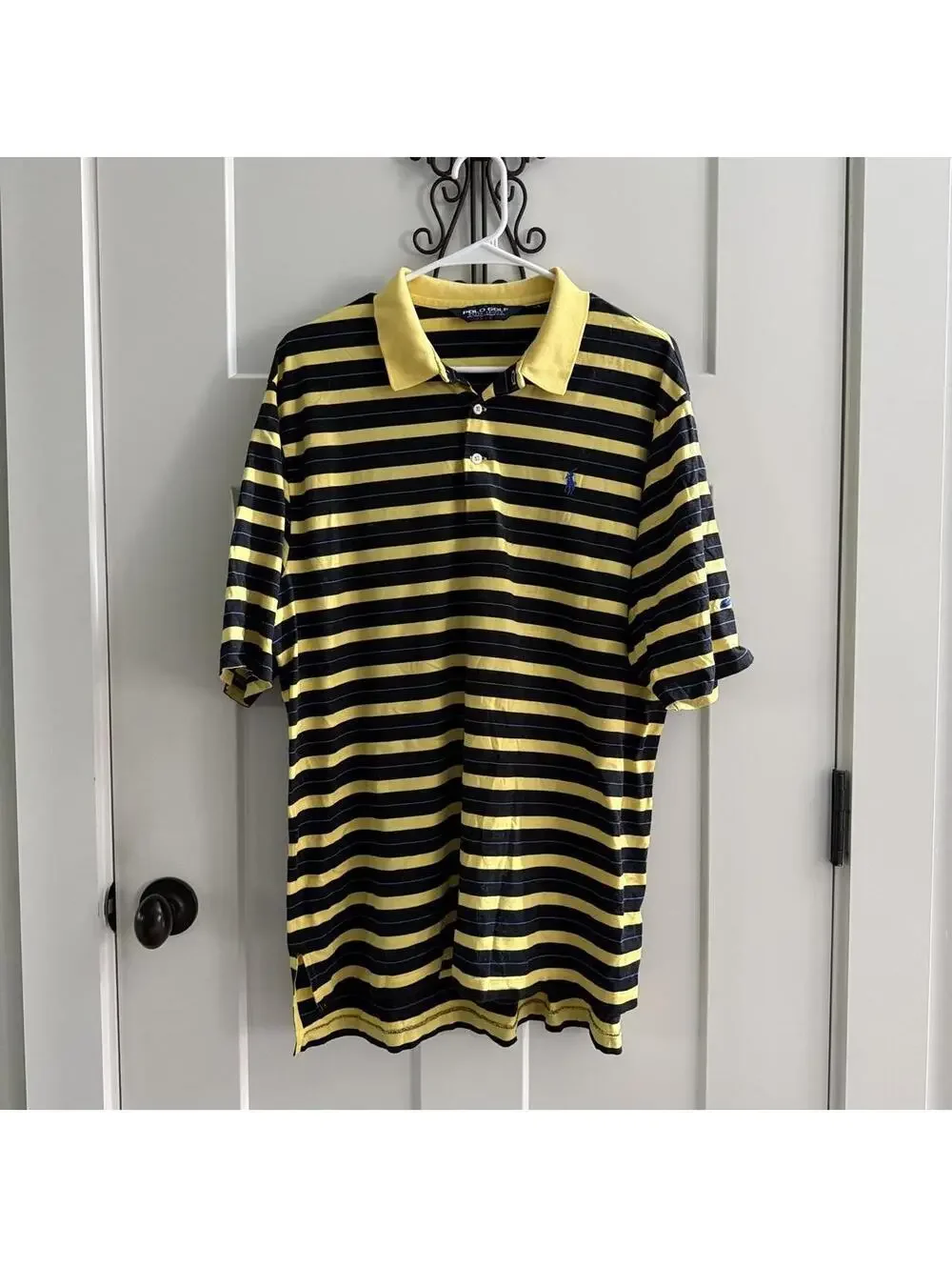 💛 Polo Golf Ralph Lauren Striped Rugby Polo Shirt